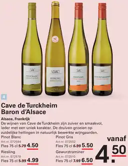 Sligro Cave de Turckheim Baron d'Alsace aanbieding