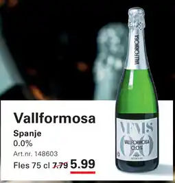 Sligro Vallformosa 0.0 aanbieding