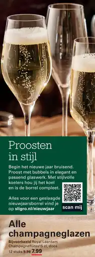 Sligro Alle champagneglazen aanbieding