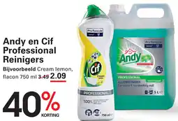 Sligro Andy en Cif Professional Reinigers aanbieding