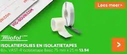 BOUWMAAT Isolatiefolies en isolatietapes aanbieding