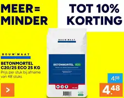 BOUWMAAT Bouwmaat betonmortel c20/25 eco aanbieding