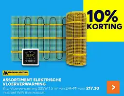 BOUWMAAT Assortiment elektrische vloerverwarming aanbieding