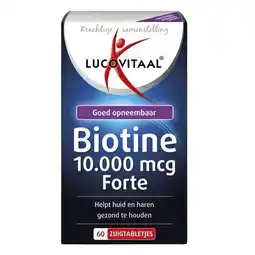 Trekpleister Lucovitaal Biotine Forte 10.000mcg Zuigtabletten aanbieding