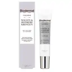 Trekpleister Biodermal Wallen & Donkere Kringen Oogcrème aanbieding