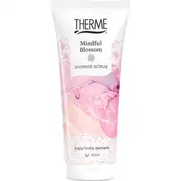 Trekpleister Therme Mindful Blossom Shower Scrub aanbieding