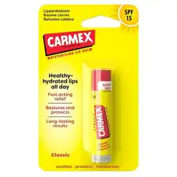 Trekpleister Carmex Classic Lippenbalsem Stick aanbieding