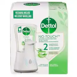 Trekpleister Dettol No-Touch Aloë Vera Automatische Zeepdispenser aanbieding