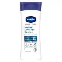 Trekpleister Vaseline Expert Care Instant Dry Skin Rescue Bodylotion aanbieding