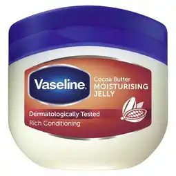 Trekpleister Vaseline Cocoa Butter Moisturising Jelly aanbieding