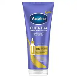 Trekpleister Vaseline Gluta-Hya Overnight Radiance Serum Burst Lotion aanbieding