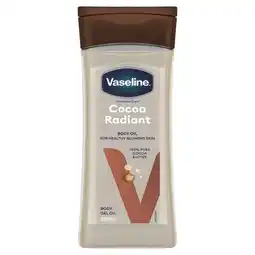 Trekpleister Vaseline Intensive Care Cocoa Radiant Body Gel Oil aanbieding
