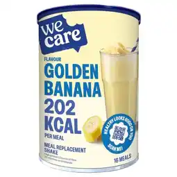 Trekpleister WeCare Golden Banana Meal Replacement Shake aanbieding
