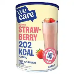 Trekpleister WeCare Strawberry Meal Replacement Shake aanbieding