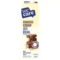 Trekpleister WeCare Choco Crisp Meal Replacement Bars aanbieding