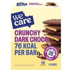 Trekpleister WeCare Crunchy Dark Choco Bars aanbieding
