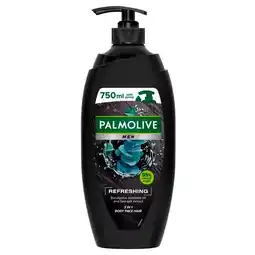 Trekpleister Palmolive Men Refreshing 3-in-1 Douchegel met Pomp aanbieding