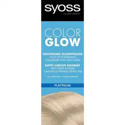 Trekpleister Syoss Color Glow Platinum Verzorgende Kleuropfrisser aanbieding