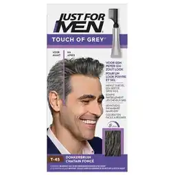Trekpleister Just For Men Touch Of Grey T-42 Donkerbruin Haarkleuring aanbieding