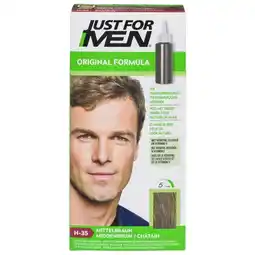 Trekpleister Just For Men Original Formula H-35 Middenbruin Haarkleuring aanbieding