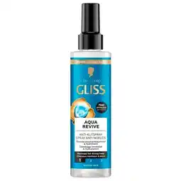 Trekpleister Gliss Aqua Revive Anti-Klitspray aanbieding
