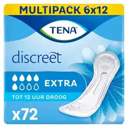 Trekpleister TENA Discreet Extra Incontinentieverband Maanddoos aanbieding