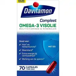 Trekpleister Davitamon Compleet Omega-3 Visolie Capsules aanbieding