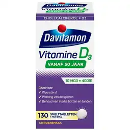 Trekpleister Davitamon Vitamine D 50+ Smelttabletten aanbieding