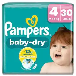 Trekpleister Pampers Baby-Dry Maat 4 Luiers aanbieding