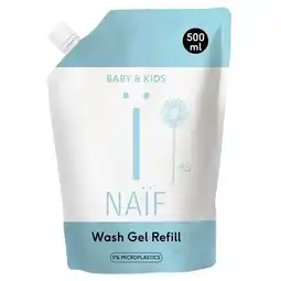 Trekpleister Naïf Baby & Kids Wash Gel Navulling aanbieding