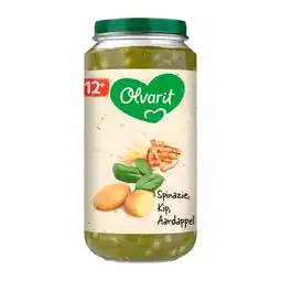 Trekpleister Olvarit 12+M Spinazie Kip Aardappel aanbieding