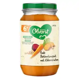Trekpleister Nutricia Olvarit 6M+ Rode Bietenstamppot met Kikkererwten aanbieding