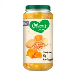 Trekpleister Olvarit 15+M Pompoen Kip Aardappel aanbieding