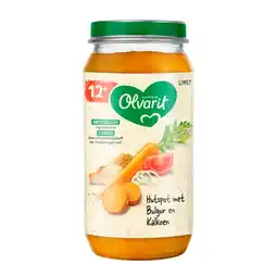 Trekpleister Nutricia Olvarit 12+M Hutspot met Bulgur en Kalkoen aanbieding