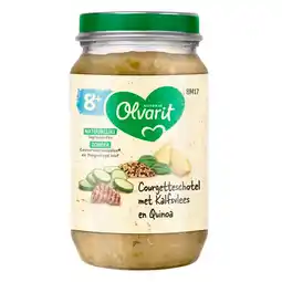 Trekpleister Nutricia Olvarit 8M+ Courgetteschotel met Kalfsvlees aanbieding