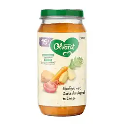 Trekpleister Nutricia Olvarit 15+M Stoofpot met Zoete Aardappel en Linzen aanbieding