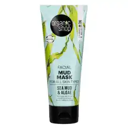 Trekpleister Organic Shop Sea Mud Algae Facial Mud Mask aanbieding