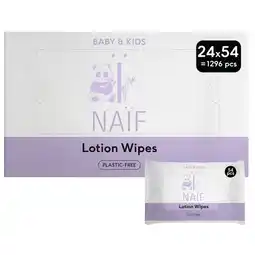 Trekpleister Naïf Baby & Kids Lotion babydoekjes aanbieding
