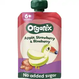 Trekpleister Organix 6+M Appel, Aardbei & Bosbes Knijpfruit aanbieding