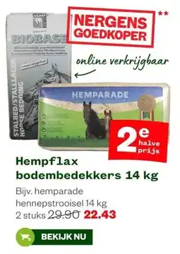 Welkoop Hempflax bodembedekkers 14 kg aanbieding