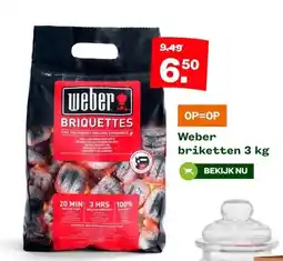 Welkoop Weber briketten aanbieding