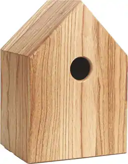 Intratuin Singing Friend vogelhuisje Jan naturel 16 x 13 x 23 cm aanbieding