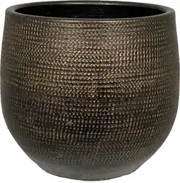 Intratuin HS bloempot Tokio goud D 39 H 36 cm aanbieding