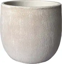 Intratuin HS bloempot Avion crème D 29 H 26 cm aanbieding