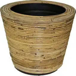 Intratuin Van der Leeden bloempot naturel D 35 H 30 cm aanbieding