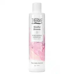 Trekpleister Therme Mindful Blossom Moisturising Shower Oil aanbieding