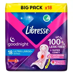 Trekpleister Libresse Ultra Goodnight Maandverband aanbieding