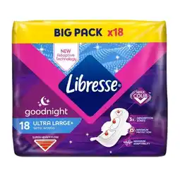 Trekpleister Libresse Ultra Goodnight Maandverband aanbieding