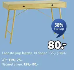Jysk LINVED bureau aanbieding