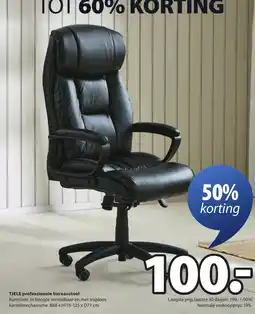 Jysk TJELE professionele bureaustoel aanbieding